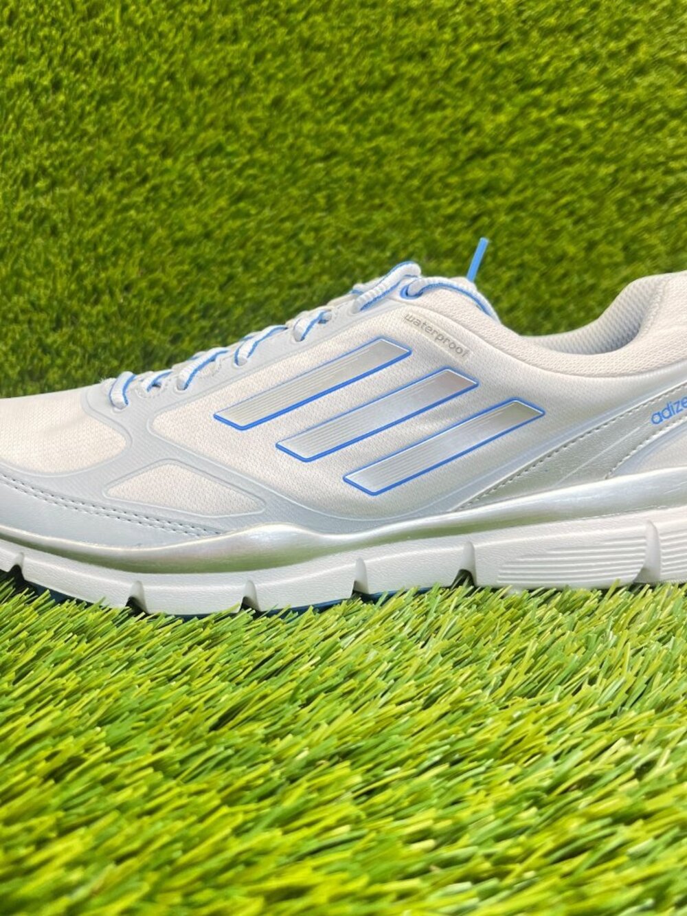 Adidas Adizero Sport III Womens Size 9 Gray Blue Running Spikeless Golf Shoes - Picture 4 of 11